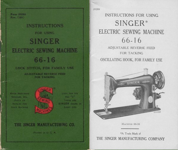 Singer sewing machine 621b user manual