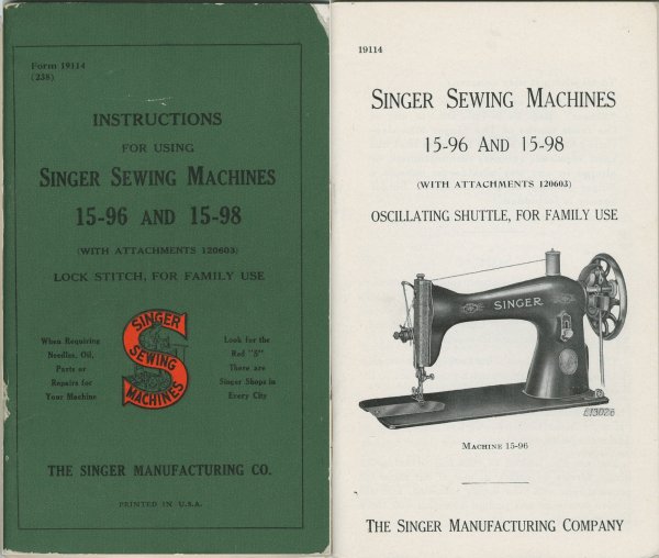 Instruction Manual, Singer 99-31 - mrsewing